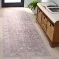 thumbnail image 2 of SAFAVIEH Arizona Chadwick Floral Machine Washable Runner Rug, Gray/Ivory, 2'6" x 8', 2 of 8