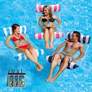 Livhil 3Pcs Pool Float Hammock,Pool Float Loungers,Water Hammock Lounge, Swimming Pool Floats for Adults