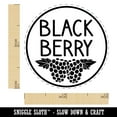 thumbnail image 2 of Blackberry Text with Image Flavor Scent Self-Inking Rubber Stamp Ink Stamper - Fuchsia Ink - Mini 1/2 Inch, 2 of 7