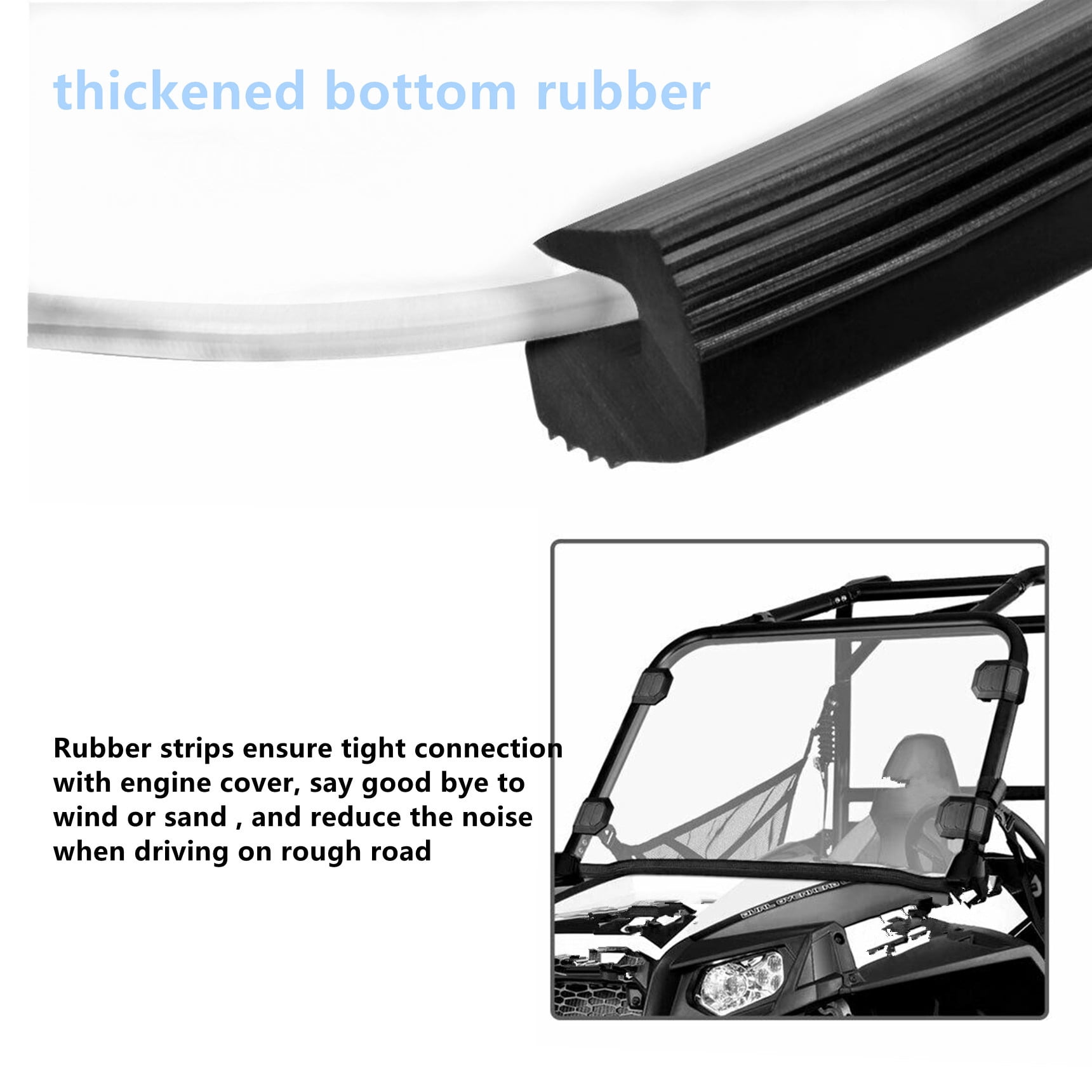 Genrics UTV Full Windshield Polycarbonate For 2008-2014 Polaris RZR 570 800S 800 XP 900