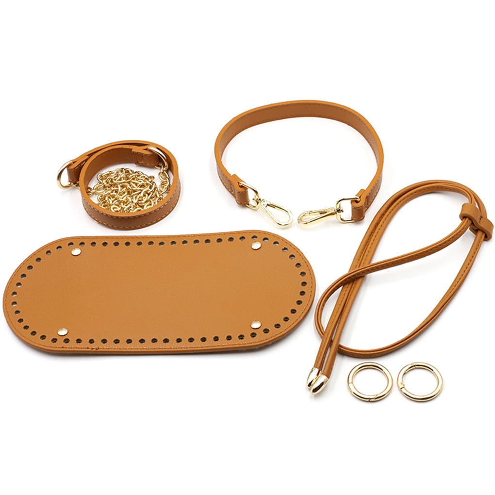 5 Pieces Handbag Making Kit Bottom Handles Shoulder Straps Replacement