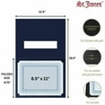 thumbnail image 4 of St. James&reg;, FST83538, First Base Regent Window Certificate Holder, 5 / Pack, Navy Blue,Gold, 4 of 5