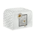 thumbnail image 2 of ZUXONGSY Daisy Print Toaster Covers 2 Slice White Anti-Sputtering Bread Toaster Cover Toaster Dust Cover Wide Slot Keep from Dust Fingerprint Kitchen Accessories Decor, 2 of 6