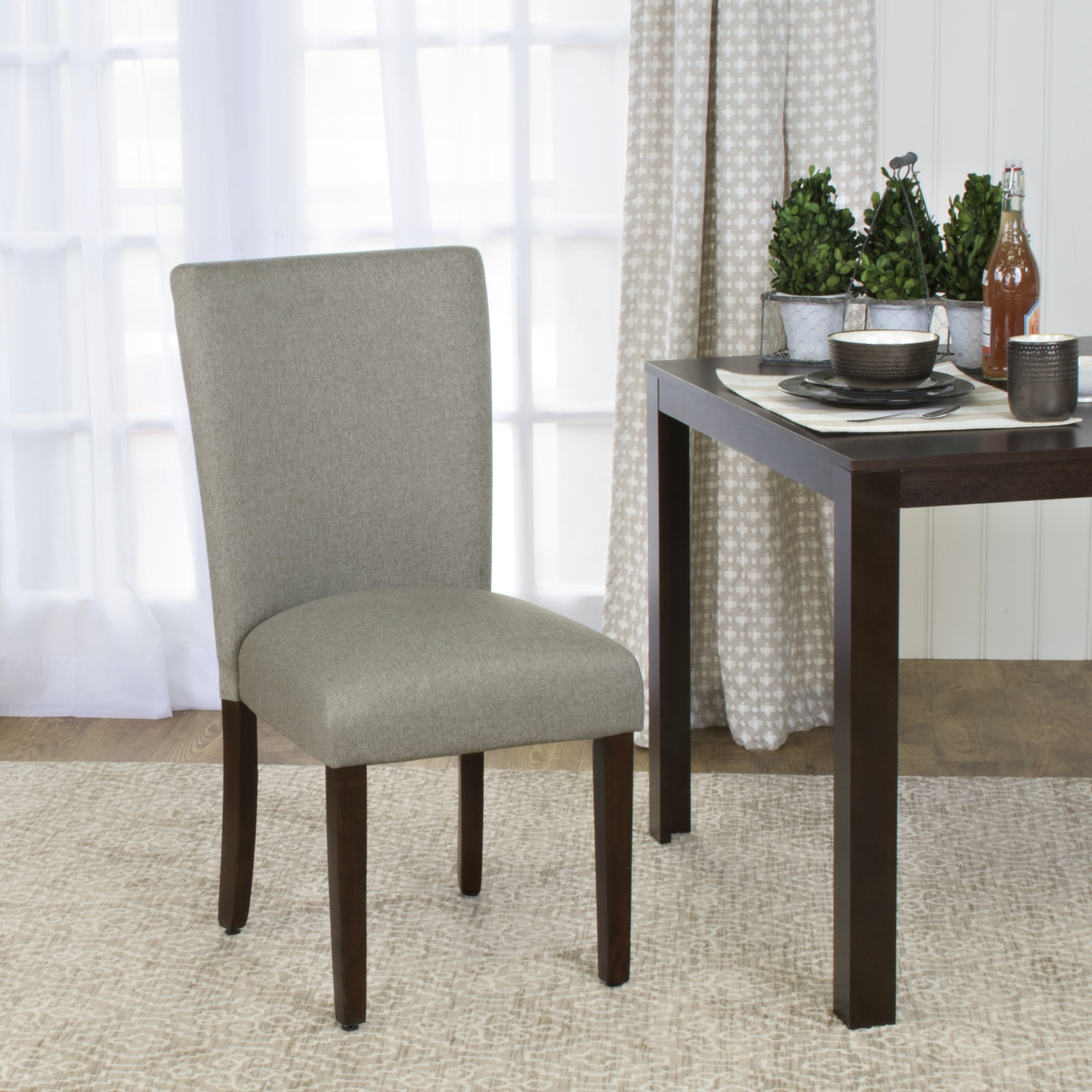 HomePop Parsons Dining Chair - Gray Linen
