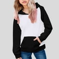 thumbnail image 2 of KPOPLK Girls Hoodie Dress Long Sleeve Hooded Sweatshirts Dress Cute Fall Outfits with Pockets 5-43 Years(5-6 Years,Black), 2 of 5