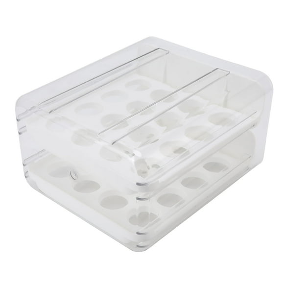 Large Capacity Egg Holder For Refrigerator, Egg Storage Box For Fridge,Egg Storage Container Organizer Bin, Multi Layer Chicken Egg Storage Container2 Layer