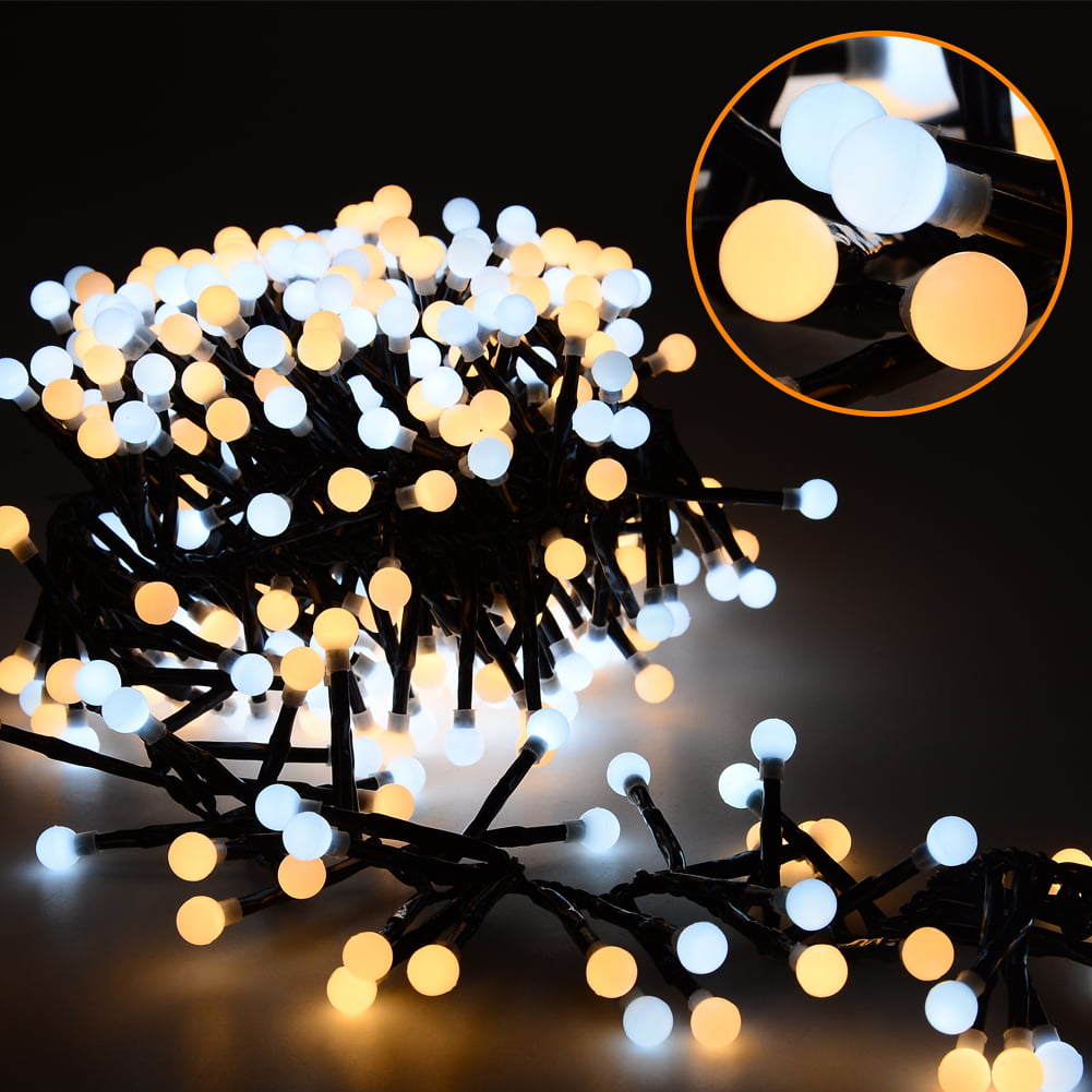 400 LED Warm White Mains Plug In String Fairy Lights Xmas Tree Wedding Decor