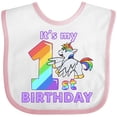 thumbnail image 3 of Inktastic It's My 1st Birthday Unicorn Boys or Girls Baby Bib, 3 of 4