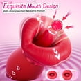 thumbnail image 4 of Vibrador para chupar la boca 4 en 1, juguete sexual con forma de rosa, vibrador de lengua, juguetes sexuales para adultos para lamer y chupar, juguetes sexuales para parejas femeninas, 4 of 5