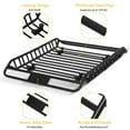 thumbnail image 2 of M optimized Roof Rack Cargo Basket 220 LBS Capacity 50" x 38" x 6.3" Heavy Duty Car Top Holder for Pick Up and Trucks SUV, 2 of 9