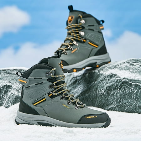 

Men s Hiking Boots Waterproof Non-slip Wear-resistant Snow Boots For Outdoor Climbing