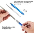 thumbnail image 4 of Serrated Knife Sharpener, Pocket Knife Sharpener with Retractable Diamond Sharpening Rod, Knife Sharpening Steel Rod Tool for Kitchen Outdoor Repairs Polishes Restores Serrated Stick Tools, 4 of 5