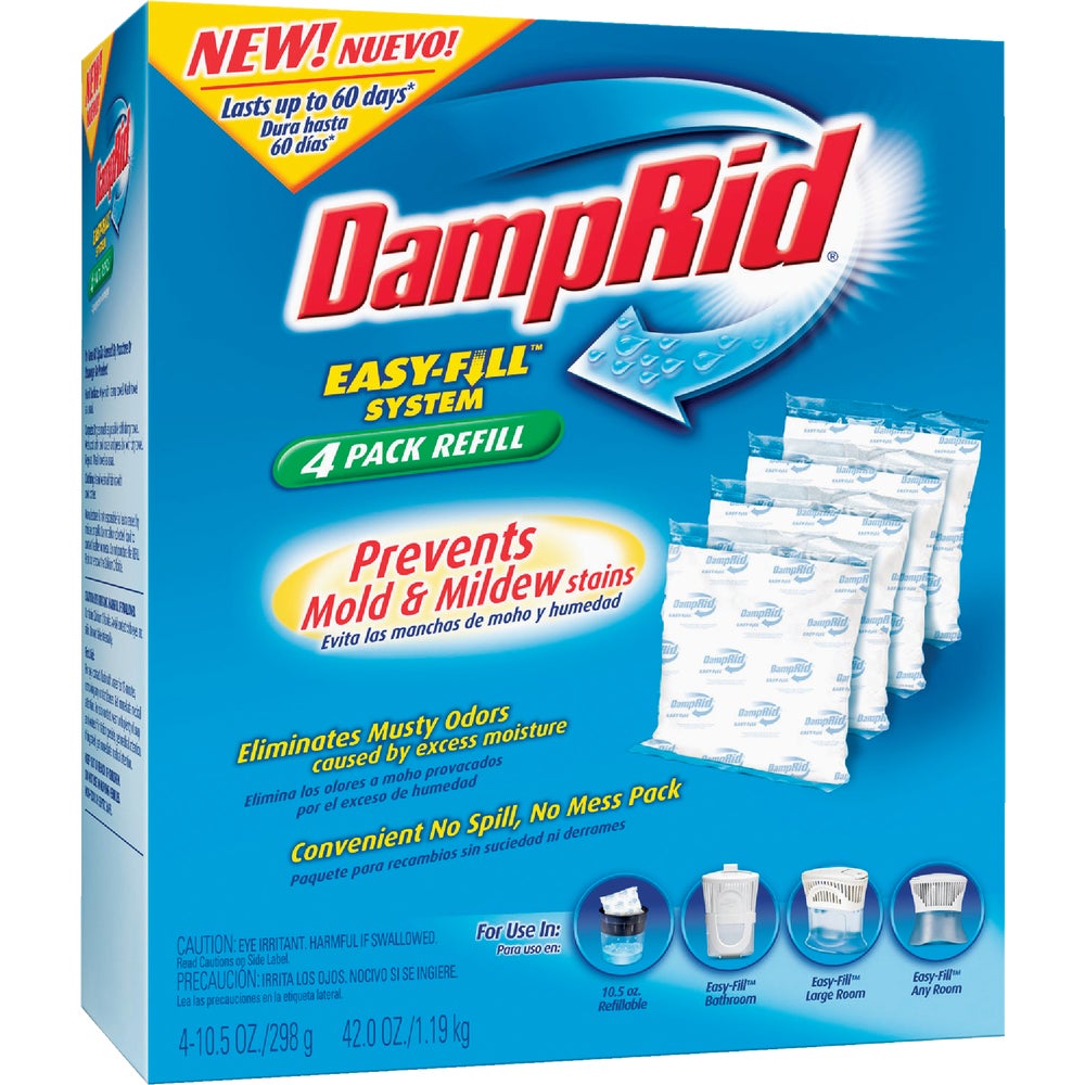 1PK DampRid EasyFill 10.5 Oz. Fragrance Free Moisture Absorber Refill
