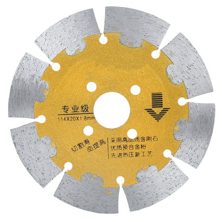 

Saw Blade Saw Blade Cutting Disc Saw Blade Golden High Hardness Wear Resistance Durable For Wall Concrete114 X 20 X 1.8mm