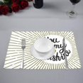 thumbnail image 2 of MKHERT Valentine Love Quotes You are My Sunshine Placemats Table Mats for Dining Room Kitchen Table Decoration 12x18 inch,Set of 4, 2 of 4