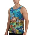 thumbnail image 2 of Haiem Sea World Men Workout Tank Top Gym Bodybuilding Sleeveless Muscle T Shirts Athletic Tank Breathable Workout Shirt-4X-Large, 2 of 9