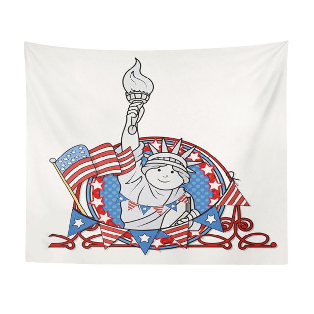 XIUH - Fondo fotográfico patriótico con bandera estadounidense para eventos y fiestas, decoración del hogar, Día de la Independencia (E)