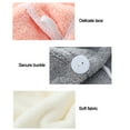thumbnail image 4 of Coral velvet hair towel, dry hair towel with button, dry hair cap, bath cap 2PCSstyle:style4;, 4 of 6