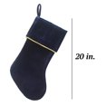 thumbnail image 2 of Classic 20 inch Velvet Christmas Stockings, Christmas Decor Soft Velvet Stockings for Christmas Fireplace Decorations, 2 of 3