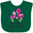 thumbnail image 3 of Inktastic My Gigi Loves Me with Two Flamingos Boys or Girls Baby Bib, 3 of 4
