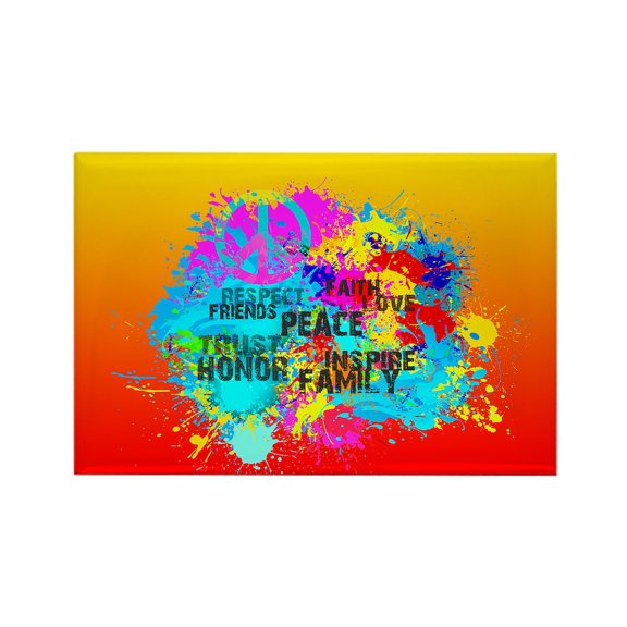 CafePress - Bright Burst Of Colorful Inspiration Magnets - Rectangle Magnet, 2"x3" Refrigerator Magnet