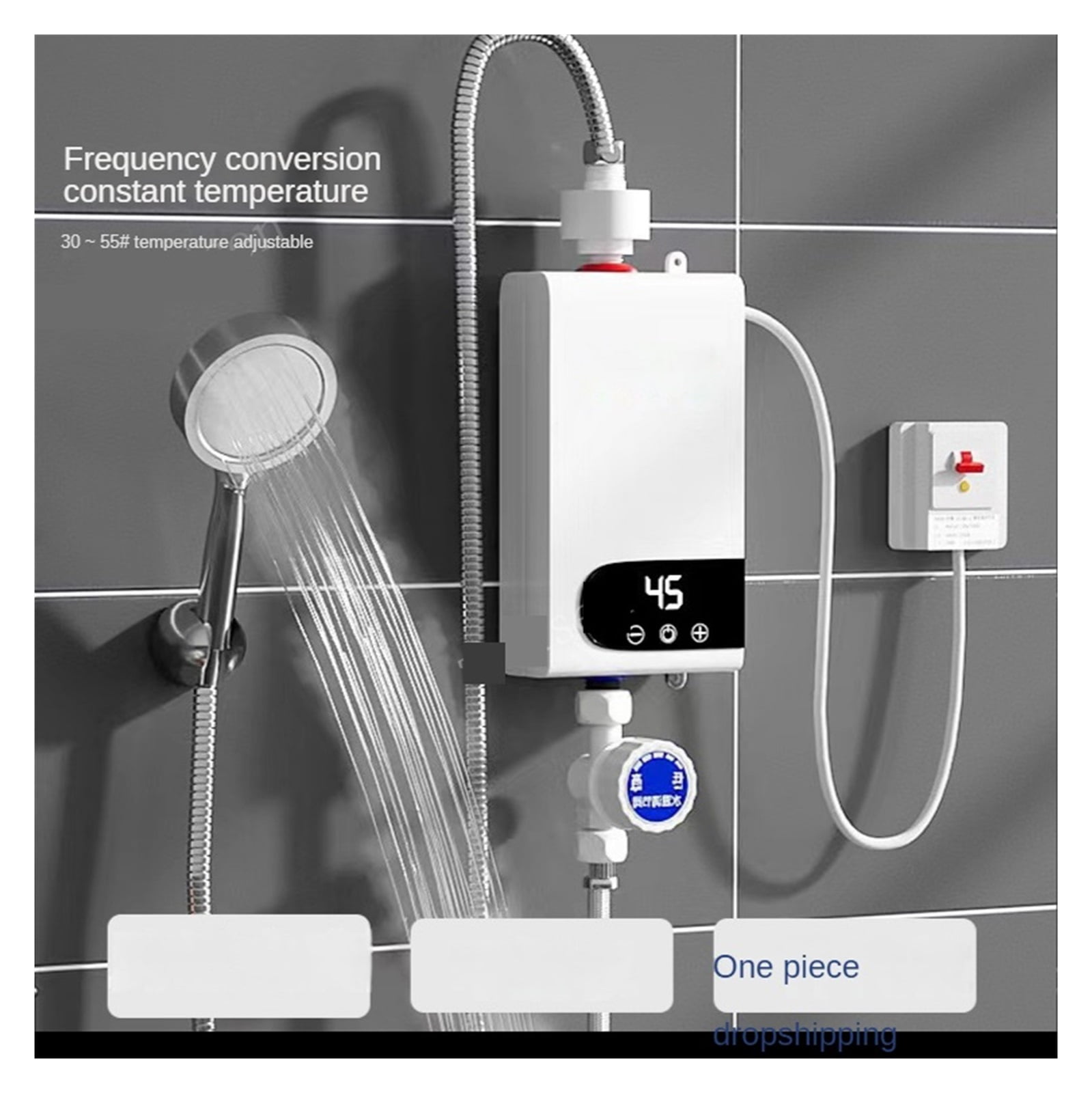 Instant Water Heater 5500w Portable Electric Heaters For Bathroom Hot Water Shower And Home Kitchen Heating ,Compact Design