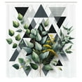 thumbnail image 2 of Ambesonne Eucalyptus Leaves Shower Curtain, Meadow Bouquet, 69"Wx75"L, Dark Blue Grey and Green, 2 of 4
