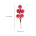 thumbnail image 4 of 12 unids bayas artificiales flores falsas flores rojas Decoración de árbol de flores para Navidad, 4 of 5