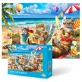 thumbnail image 1 of Rompecabezas Theo's Puzzles Lazy Cats Beach 1000 piezas, 1 of 6