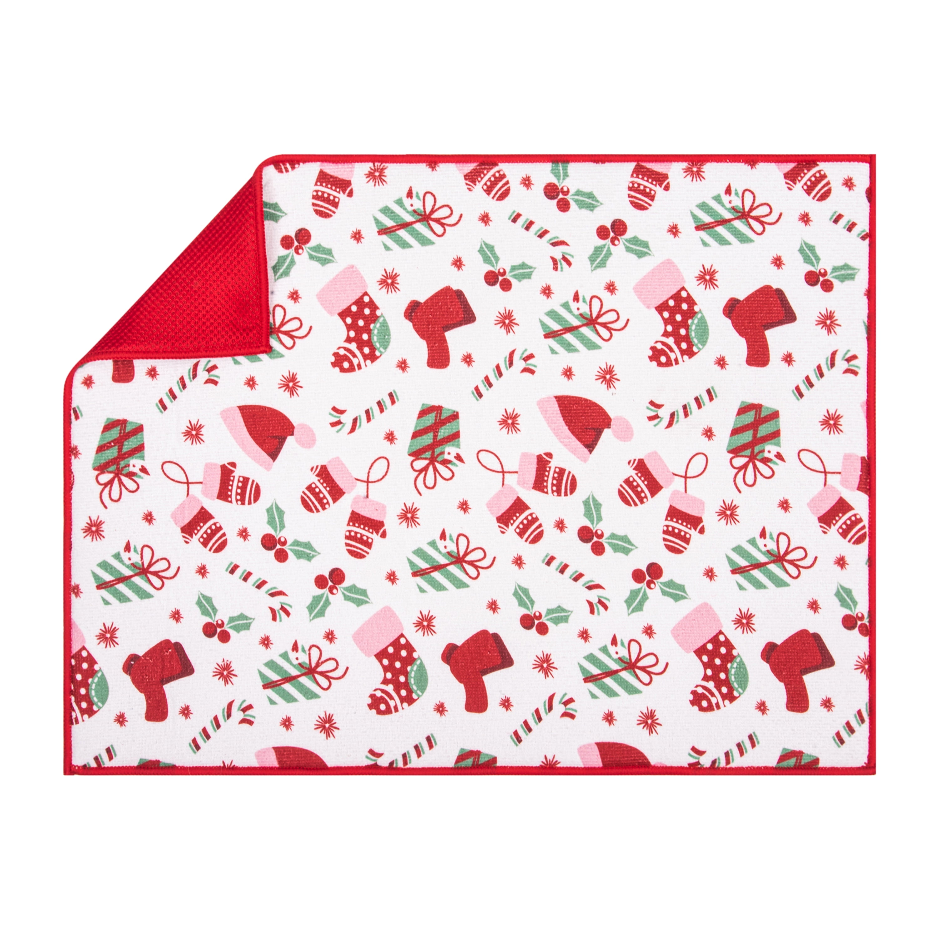 Holiday Time Dish Drying Mat