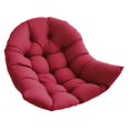 thumbnail image 2 of Cojín colgante para silla con forma de huevo, cojín colgante para silla con forma de cesta, lavable, suave y cómodo, almohadilla gruesa para oficina, Rojo oscuro, 2 of 8