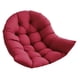 thumbnail image 2 of Cojín colgante para silla con forma de huevo, suave, para porche, oficina y exterior. Rojo oscuro, 2 of 9