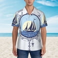 thumbnail image 4 of Bixox Men's Hawaiian Shirts Men's Not All Who Wander Are Lost2 Print Short-Sleeve Shirt-Medium, 4 of 8