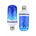 thumbnail image 1 of Halloween LED Flame Light Bulb, Upgraded 4 Modes Fire Light Bulbs with Upside Down Effect, E27 Base Flickering Light Bulbs for Halloween, Christmas, Outdoor, Indoor Decor (Blue,2 Pack), 1 of 4