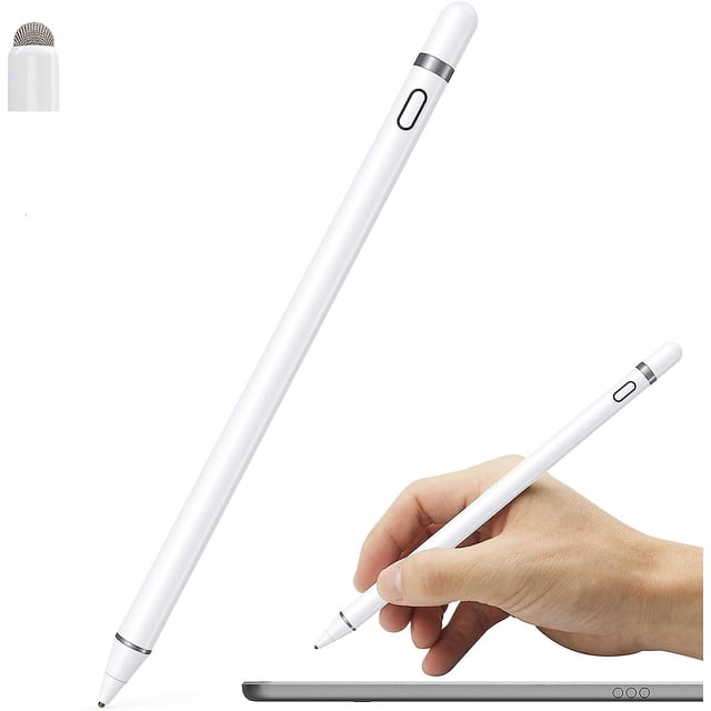 Lápiz óptico activo compatible con pantallas táctiles iOS y Android, lápiz para iPad con función táctil dual, lápiz óptico recargable para iPad/ipad Pro/air/mini/ip