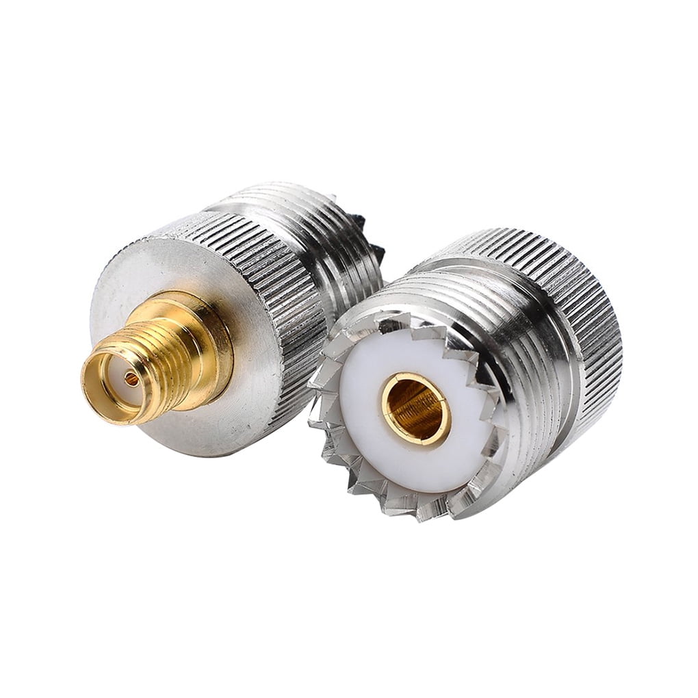 Adaptador Coaxial A Ethernet Adaptador SMA Hembra A UHF Hembra SO239 - 2 Piezas Para Radio Conversor UHF VHF Frecuencia Radio