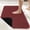 Red, variant on Bathroom Rug,Rubber Bath Mats for Bathroom,No Slip Bath Rugs,Machine Washable,Low Pile,Absorbent Gray,16" x 24"
