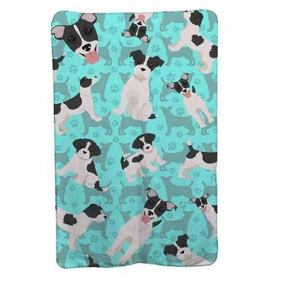 Jack Russell Terrier Soft Travel Blanket with Bag 36 in x 58 in