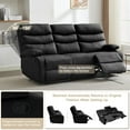 thumbnail image 2 of Xijiaus Home Theater Seating Adult Double Reclining Loveseat with Recliner, 2 of 7