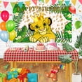 thumbnail image 3 of The Lion King Backdrop for Birthday Party Decorations, Wild Jungle Background for Baby Shower Party Cake Table Decorations Supplies, The Lion King Theme Banner, 5x3FT, 3 of 4