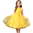 thumbnail image 4 of JAJAHO Girls Sparkly Sequins Dresses Flower Girl Dress Beaded Appliques Sleeveless Tutu Midi Ball Gown For Wedding Birthday Party 2-10Y, 4 of 8