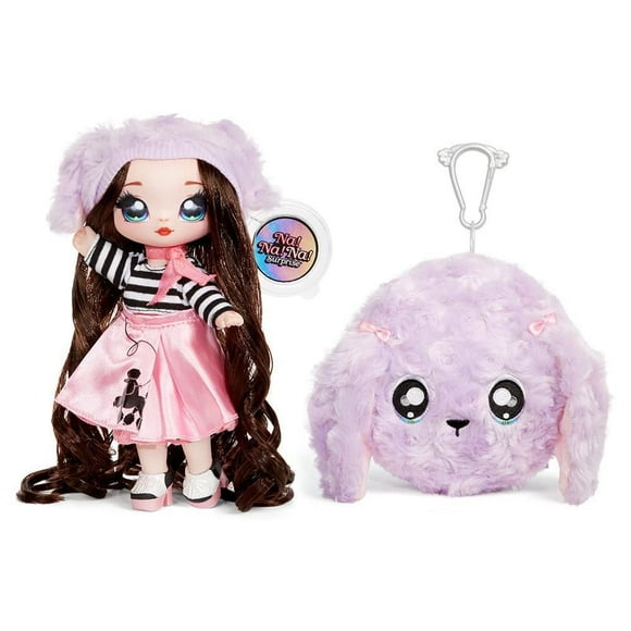 Poupée-mannequin Na Na Na Surprise 2 en 1 et sac à main pelucheux, série 3 – Fifi Le'Fluff