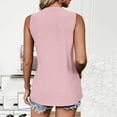 thumbnail image 6 of Tank Tops For Women Sleeveless Eyelet Shirts High Crew Neck Cute Summer Loose Fit Top Breathe Top Women Sleeveless Tee Shirt Women Fashion Dress Sleep Shorts Women Athletic Set Crop Top Set Women Silk, 6 of 6