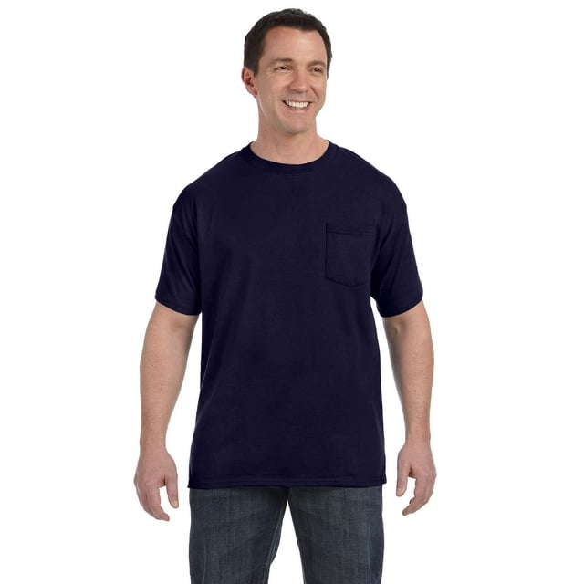 Hanes - T-Shirt à Poche Authentique