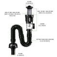 thumbnail image 7 of Bathroom Sink Flexible Pipe Sink Basin Water Drain Hose Tube Pipe Drain, 7 of 7
