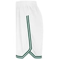 thumbnail image 5 of Holloway Sportswear XL Boys RETRO BASKETBALL SHORTS White/Forest 224277, 5 of 6