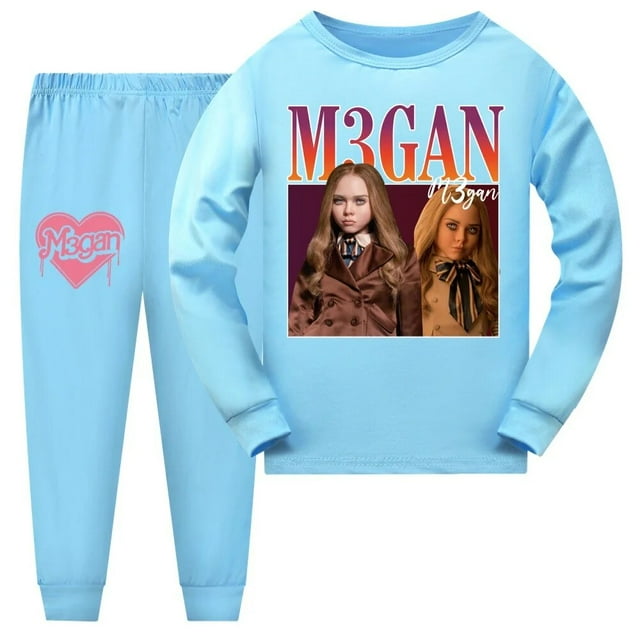 Conjuntos de ropa para niños M3GAN DANCE, ropa de dormir para niños, pijamas de Navidad, traje deportivo de dibujos animados para bebés
