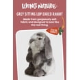 thumbnail image 2 of Animal de peluche Living Nature, de orejas caídas, sentado, gris, 2 of 6
