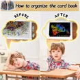 thumbnail image 5 of Trading Card Holder Card Album Binder, Protection Folder Book Collectible Card Album, 4-Pocket with 30-Pages 240-Trading Cards Capacity, Present for Children-AAB2, 5 of 5