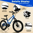 thumbnail image 3 of 20 inch Mountain Bike for Boys & Girls 7 Speed Disc Brake Kids Bicycle Age Group  8 to 13 Years Old Outdoor Cycling City Bikes, 3 of 12